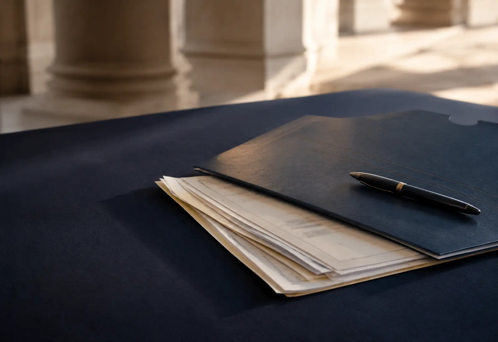 Dossier administratif prêt à être examiné